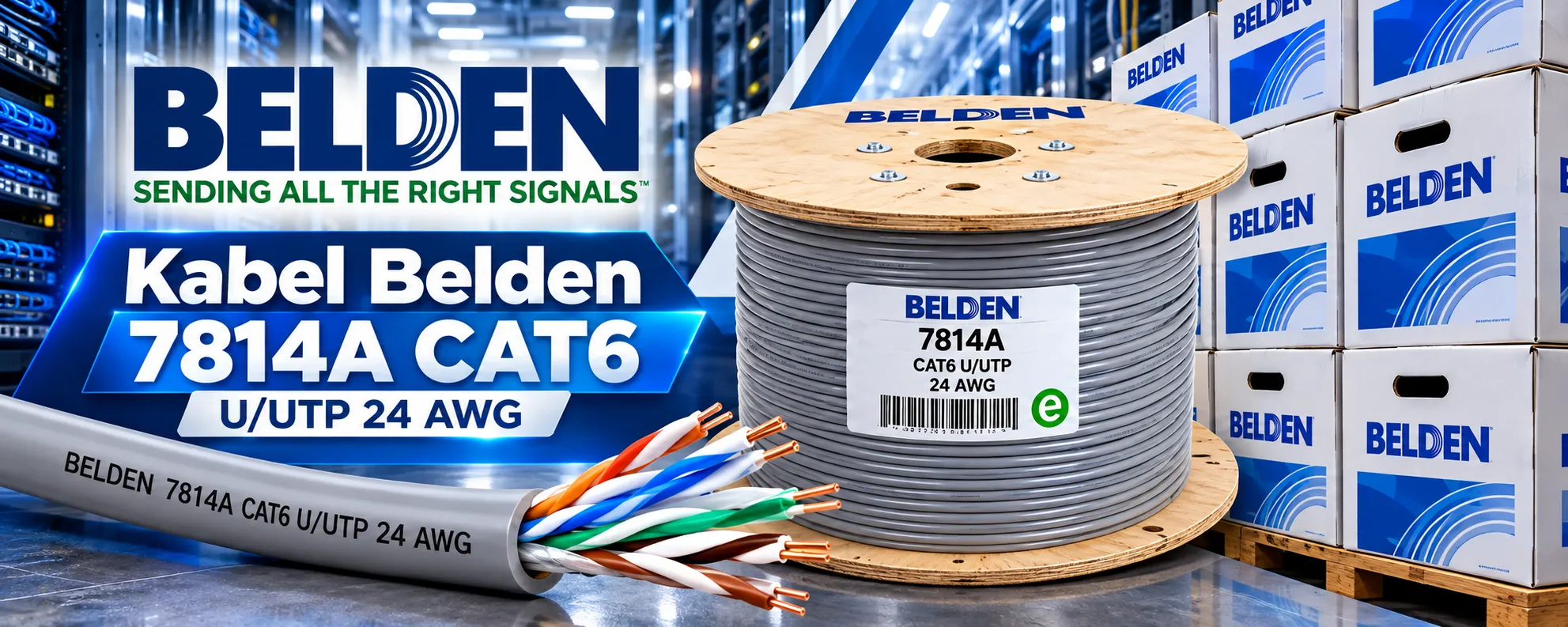 Kabel Belden 7814A CAT6 U/UTP 24 AWG