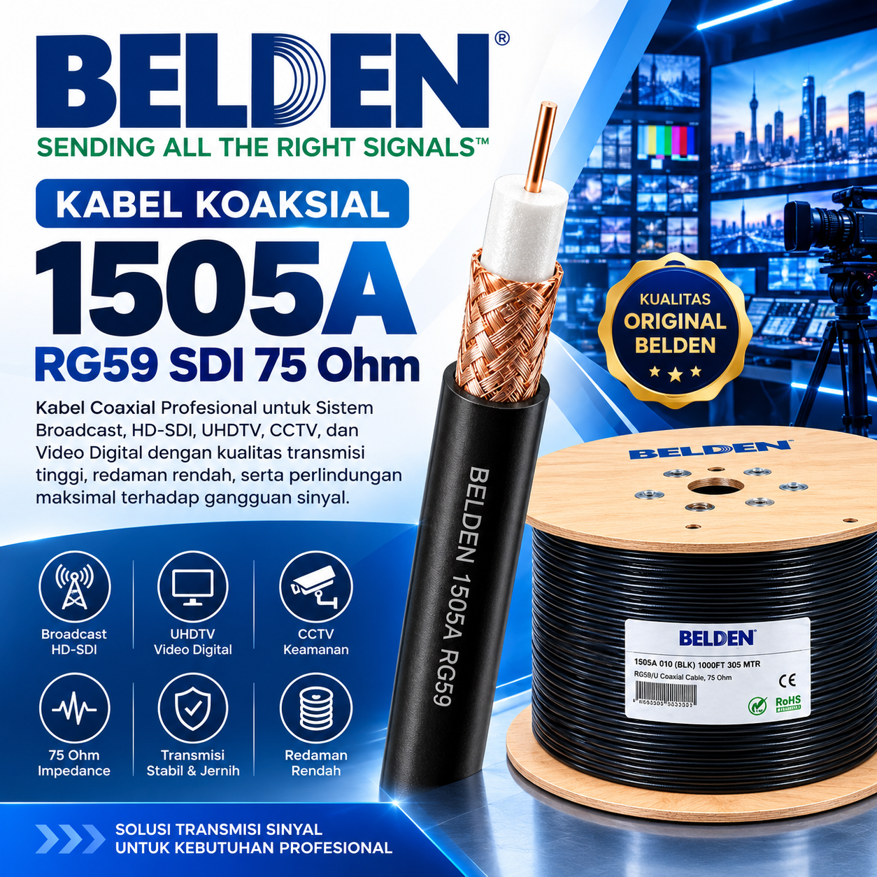 Kabel Belden 1505A RG59 75 Ohm